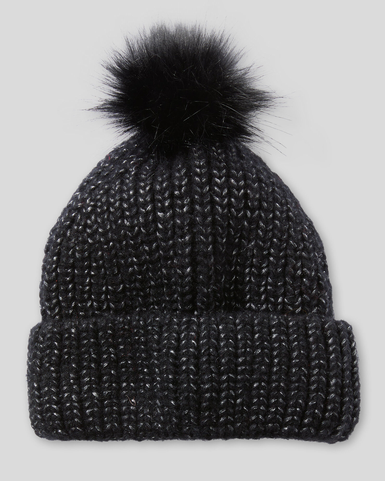 Fat face rib sale knit pom beanie