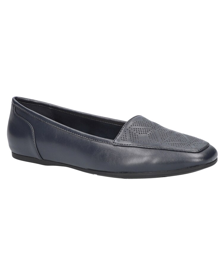 Easy Street® Thrill Perf Square Toe Flats image number 1
