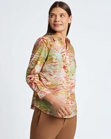 Foxcroft Mary  Watercolor Zebra Shirt thumbnail number 5
