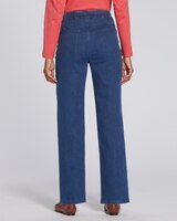 DreamFlex Denim Easy Pull-On Relaxed Straight Leg Jeans thumbnail number 2