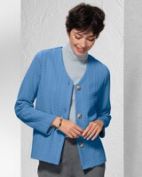 Cable-Textured Knit Cardigan thumbnail number 1