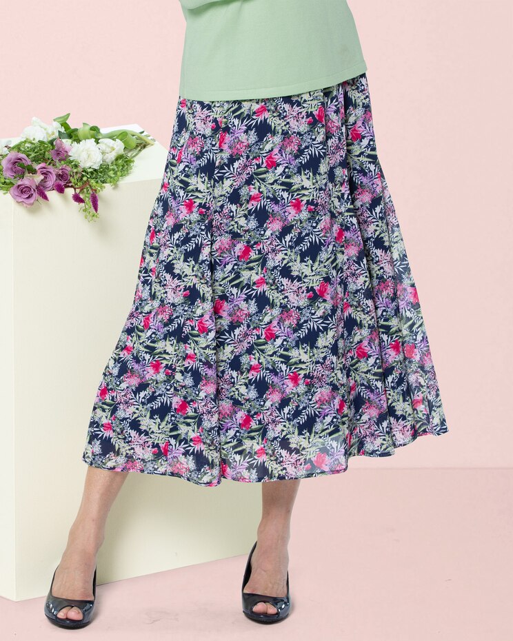 Layered Floral Skirt image number 1
