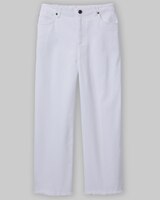 Dreamflex Fringe-Hem Comfort-Waist Capri Jeans thumbnail number 3