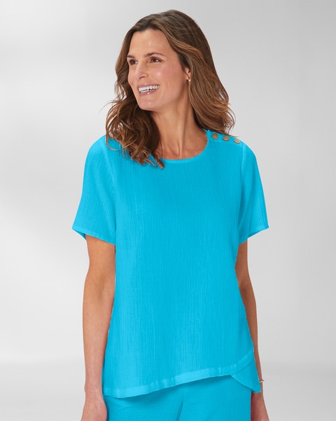 Nantucket Textured-Cotton Popover