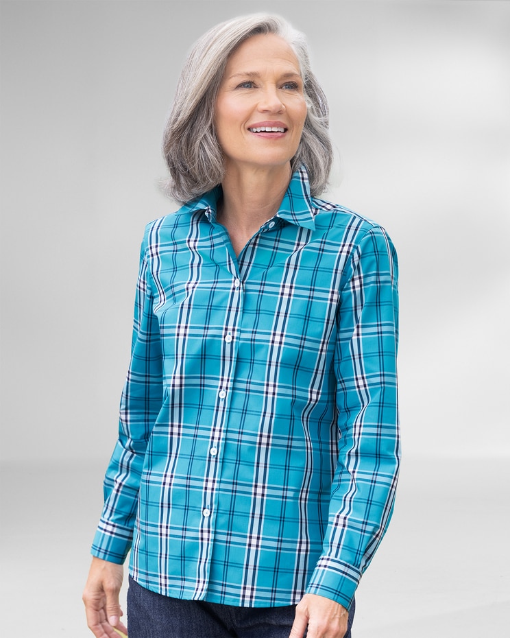 Foxcroft Non-Iron Highlands Plaid Shirt image number 1