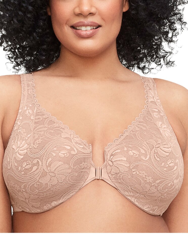 Glamorise WonderWire FC Stretch Lace Bra Underwire image number 1