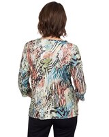 Alfred Dunner® Abstract Tiger Stripe Top thumbnail number 2