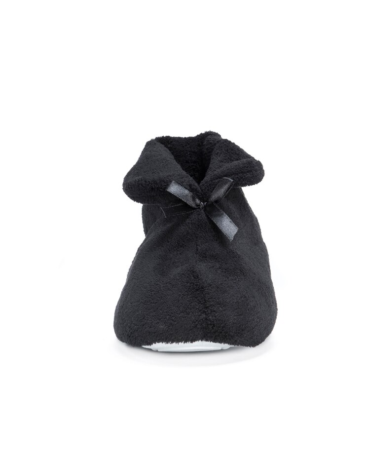 MUK LUKS Soft Ones Terry Cuff Bootie w/ Bow Slippers image number 2