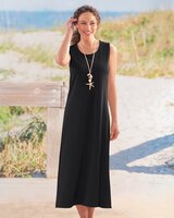 Boardwalk Solid Sleeveless Maxi Knit Dress thumbnail number 1