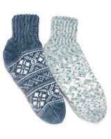 MUK LUKS® Womens Chenille Cabin Socks 2Pr Pack thumbnail number 1