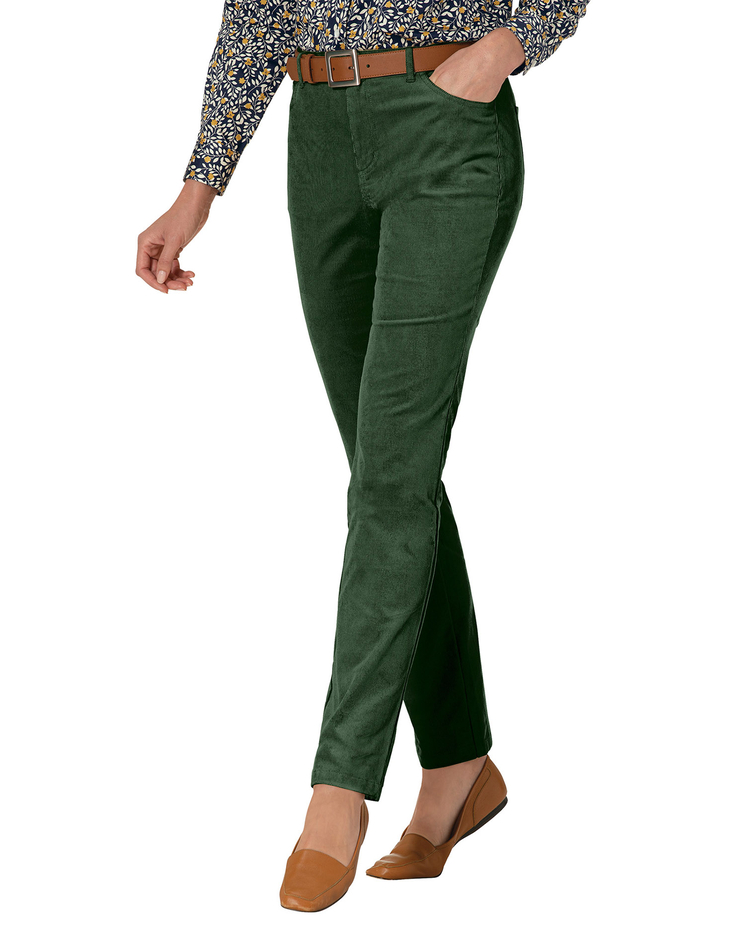 Stretch Pincord Comfort-Waist Pants image number 1