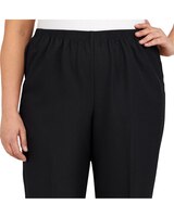 Alfred Dunner Classic Tailored Textured Proportioned Straight Leg Pants thumbnail number 4