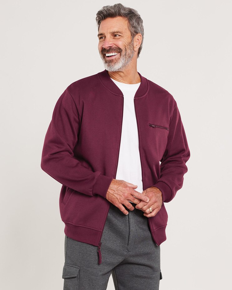 John Blair Supreme Fleece Baseball Jacket image number 2