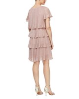 S.L. Fashions Shimmer Bodre Tiered Cocktail Dress thumbnail number 3