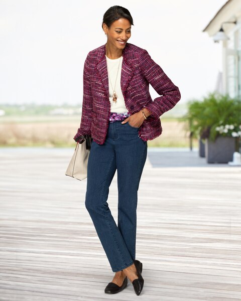 Fringed Tweed Jacket