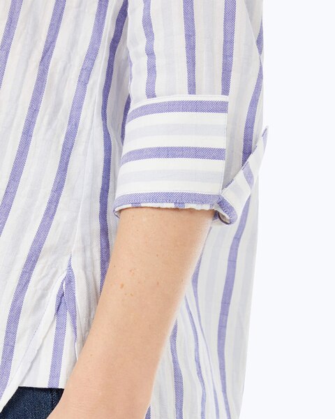 Germaine 3/4 Sleeve Soft Stripe Shirt