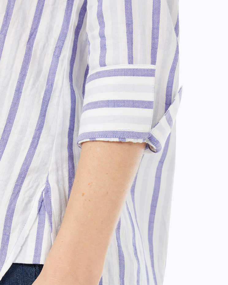 Germaine 3/4 Sleeve Soft Stripe Shirt image number 4