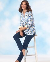 Blue Blossom & Gingham Tunic thumbnail number 2