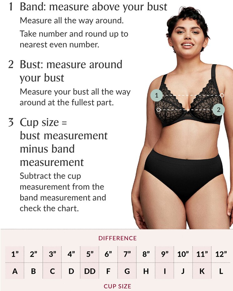 Glamorise Full Figure Plus Size Lace Comfort WonderWire Bra Underwire image number 5