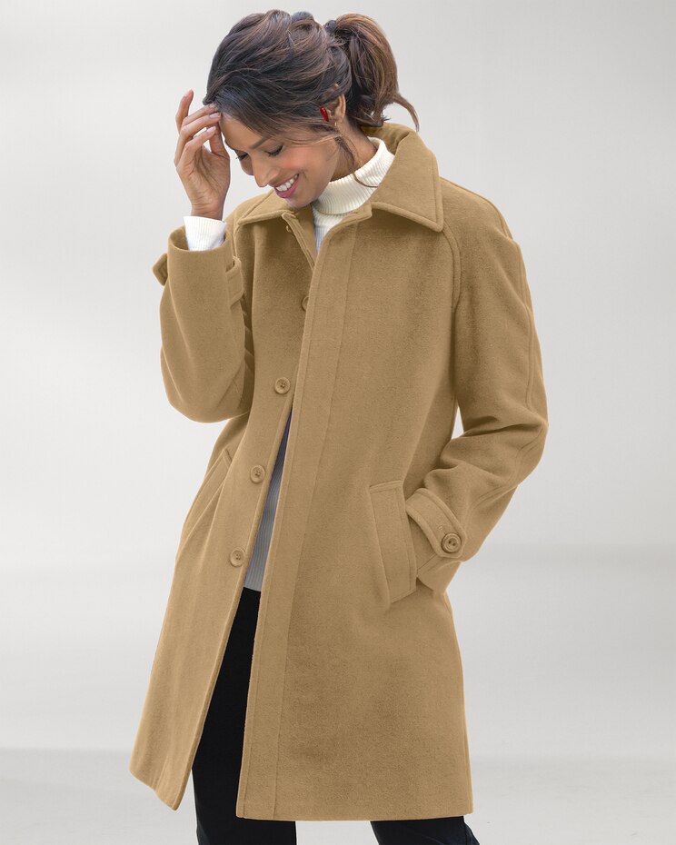 Wool Balmacaan Coat image number 1