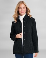 Cambridge Cabled Knit Jacket thumbnail number 1