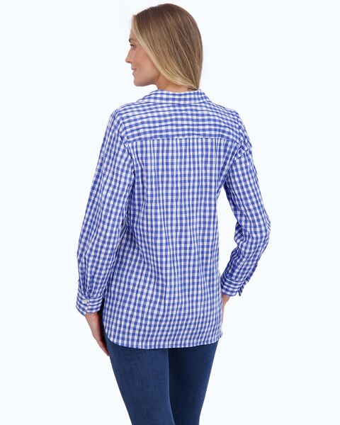 Pandora Crinkle Gingham  Tunic