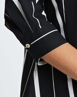 Foxcroft Paityn 3/4 Sleeve Stripe Shirt thumbnail number 4