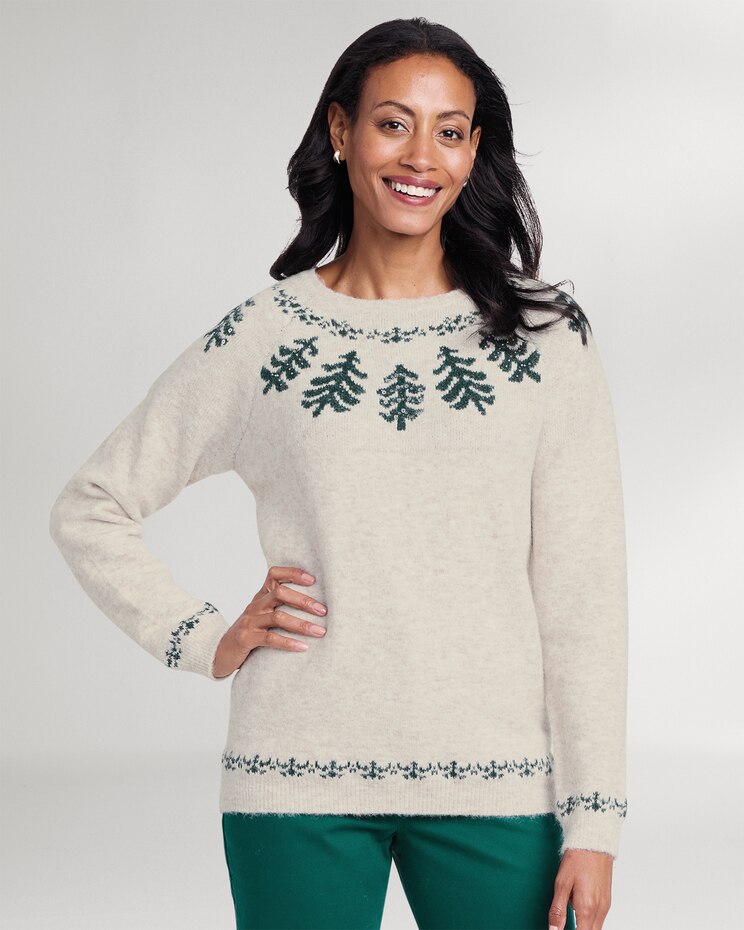 Festive Pines Fair Isle Sweater image number 1