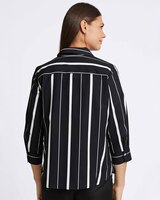 Foxcroft Paityn 3/4 Sleeve Stripe Shirt thumbnail number 2
