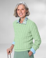 Bayside Cotton Cable Sweater thumbnail number 1