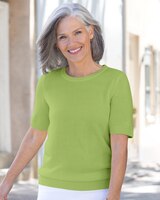 Spindrift™ Soft Short-Sleeve Sweater Shell thumbnail number 1