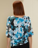 Alex Evenings Tiered Floral Top thumbnail number 2