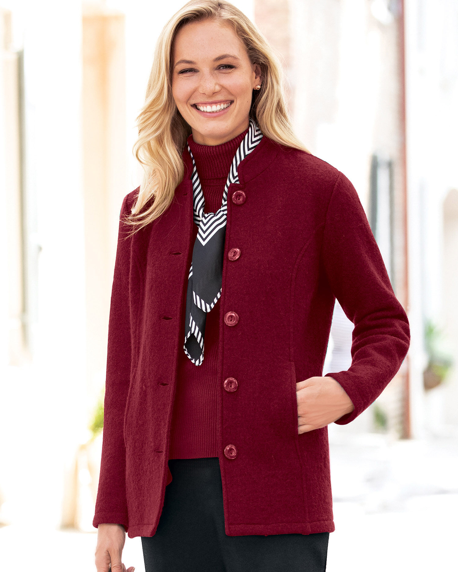 Boiled on sale wool cardigan