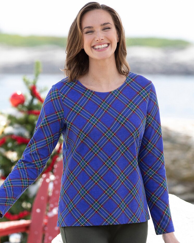 Tartan Plaid Cotton Tee image number 1