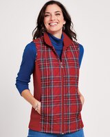 Diamond Quilted Zip-Front Vest thumbnail number 4