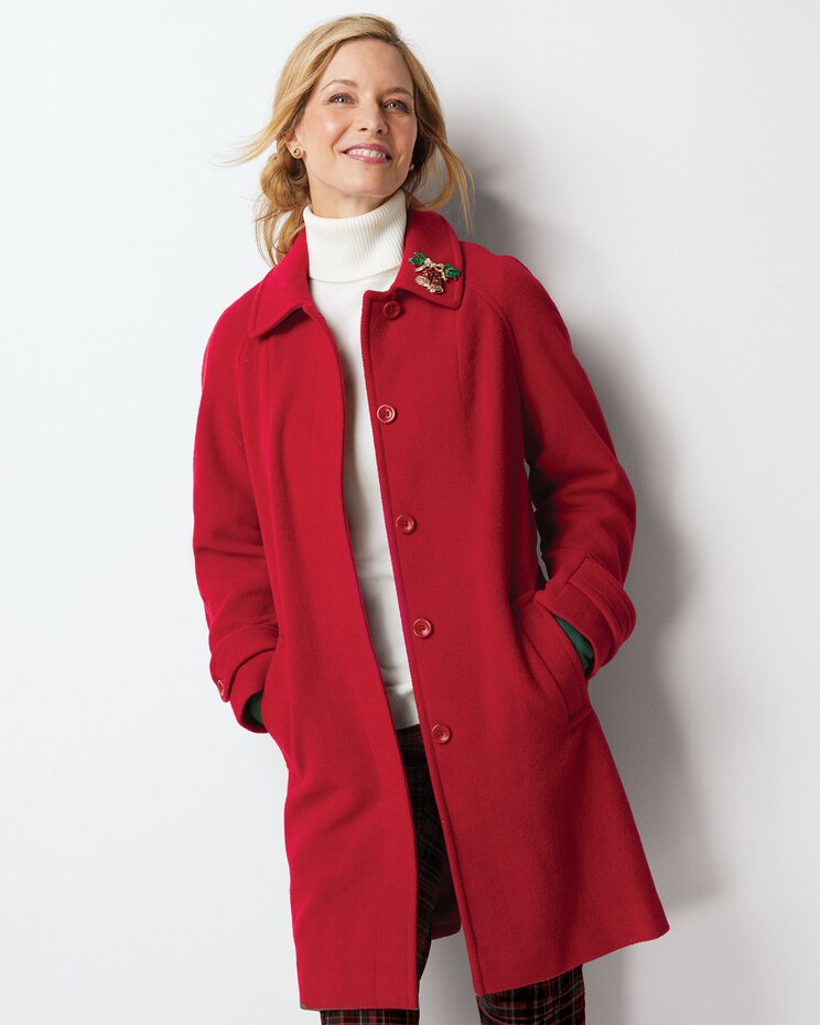 Wool Balmacaan Coat image number 1