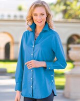 Foxcroft Non-iron Side-Button Long-Sleeve Tunic thumbnail number 1
