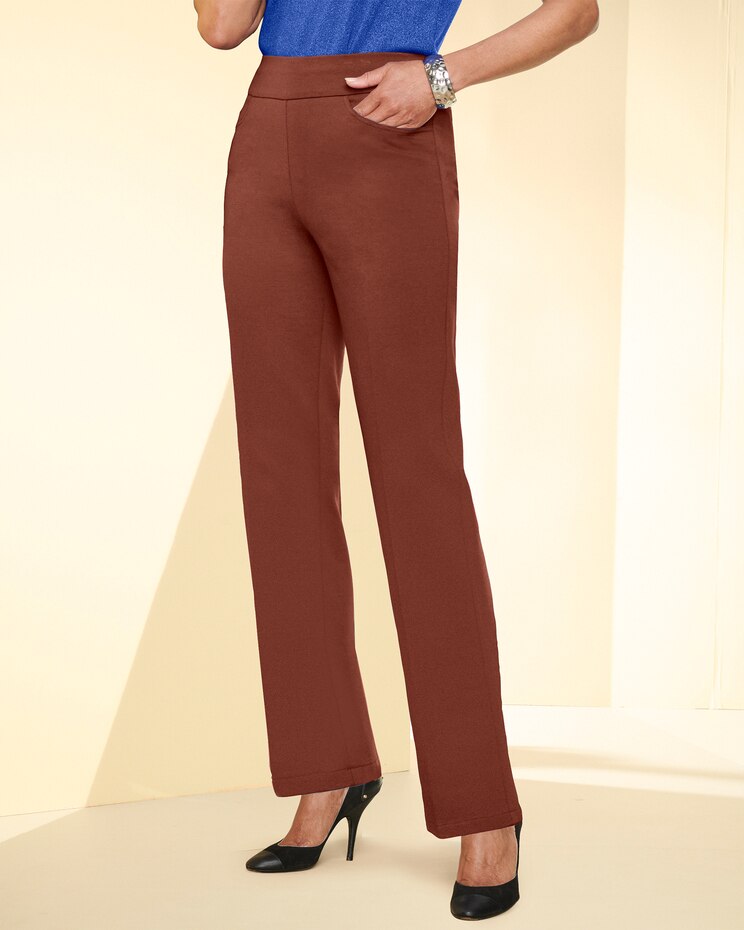 Slimtacular® Ponte Straight-Leg Pants image number 1