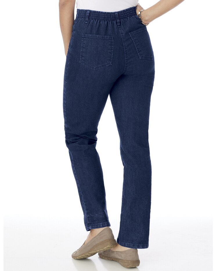 Women's Back-Elastic Jeans image number 3