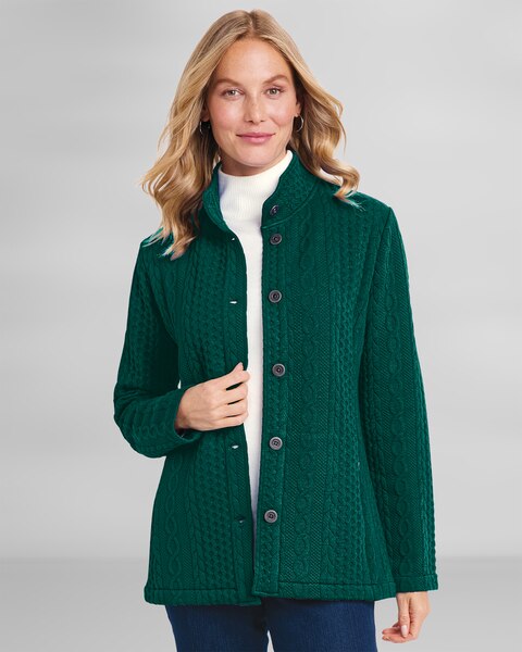 Cambridge Cabled Knit Jacket