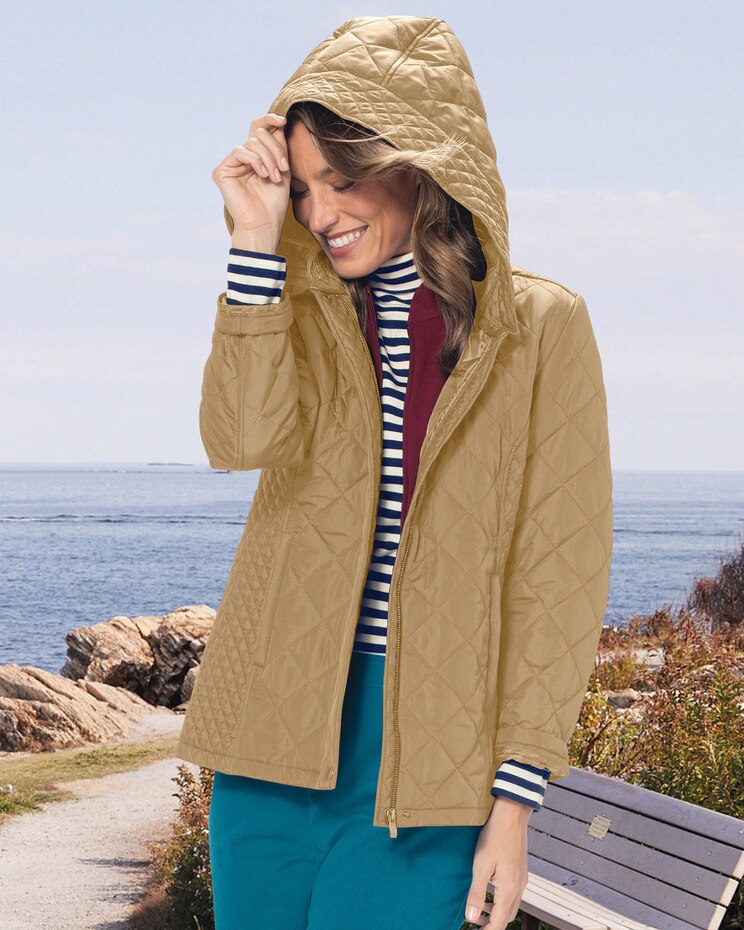 Hooded Quilted Jacket image number 1