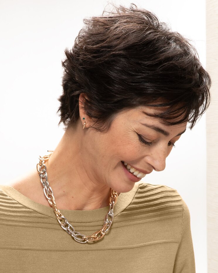 Mixed-Link Statement Necklace image number 3