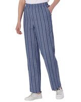 Seersucker Stripe Elastic-Waist Pants thumbnail number 1