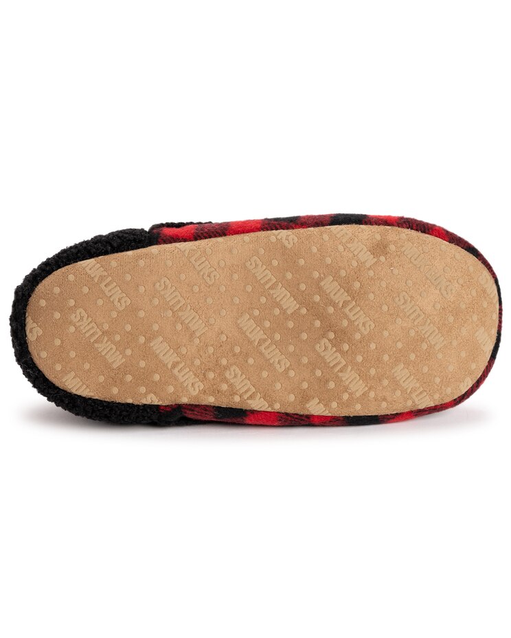 MUK LUKS® Women's Flannel Plaid Slipper With Berber Heel Slippers image number 4