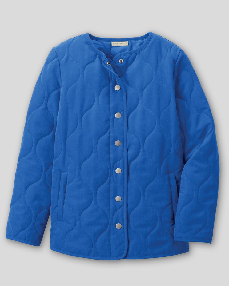 Collarless Quilted Jacket image number 2