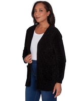 Alfred Dunner® Classics Chenille Cardigan with Pockets thumbnail number 3