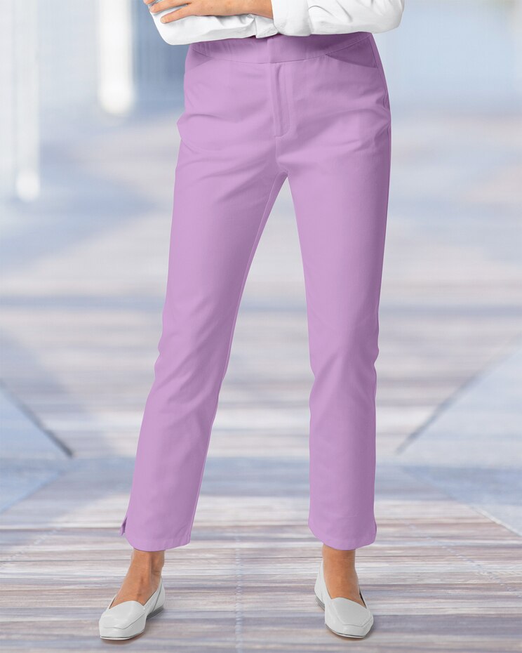 Cotton Bi-Stretch Ankle Pants image number 1