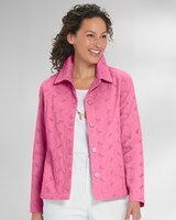 Floral Eyelet Jacket thumbnail number 1