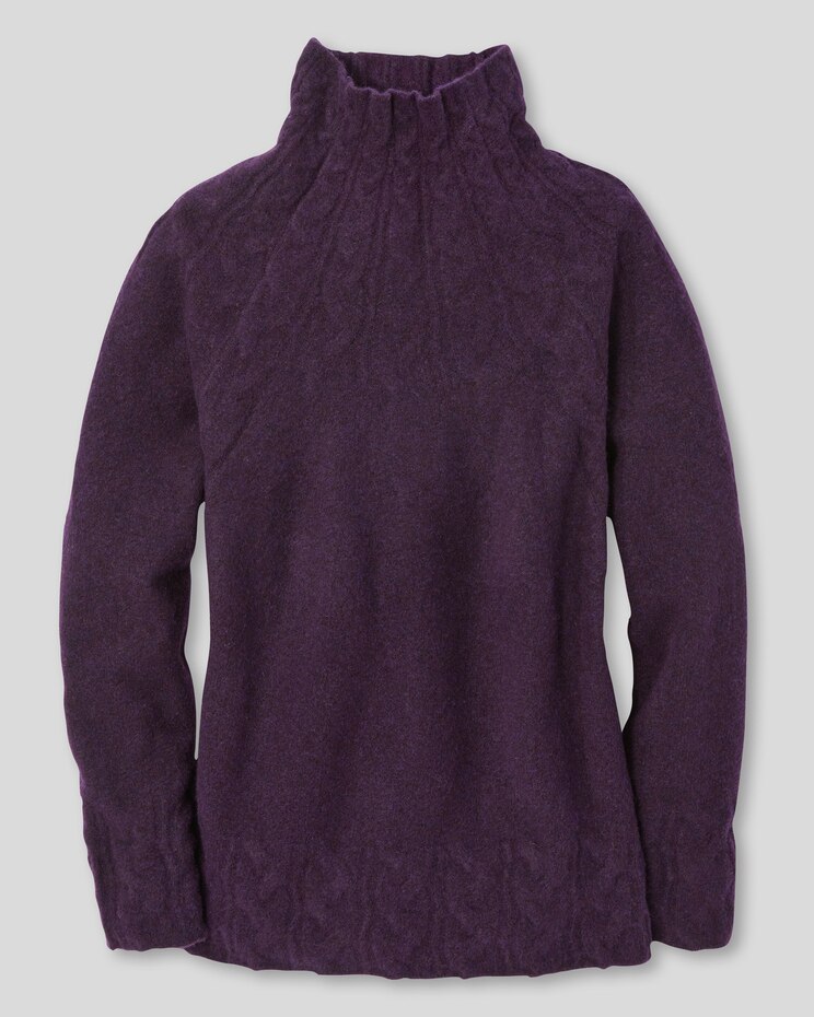 Cozy Cables Mockneck Sweater image number 2