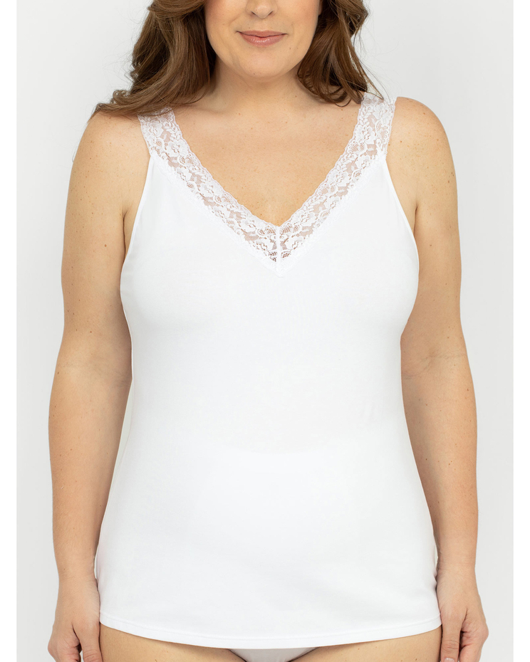 Reversible Lace Neckline Camisole image number 3